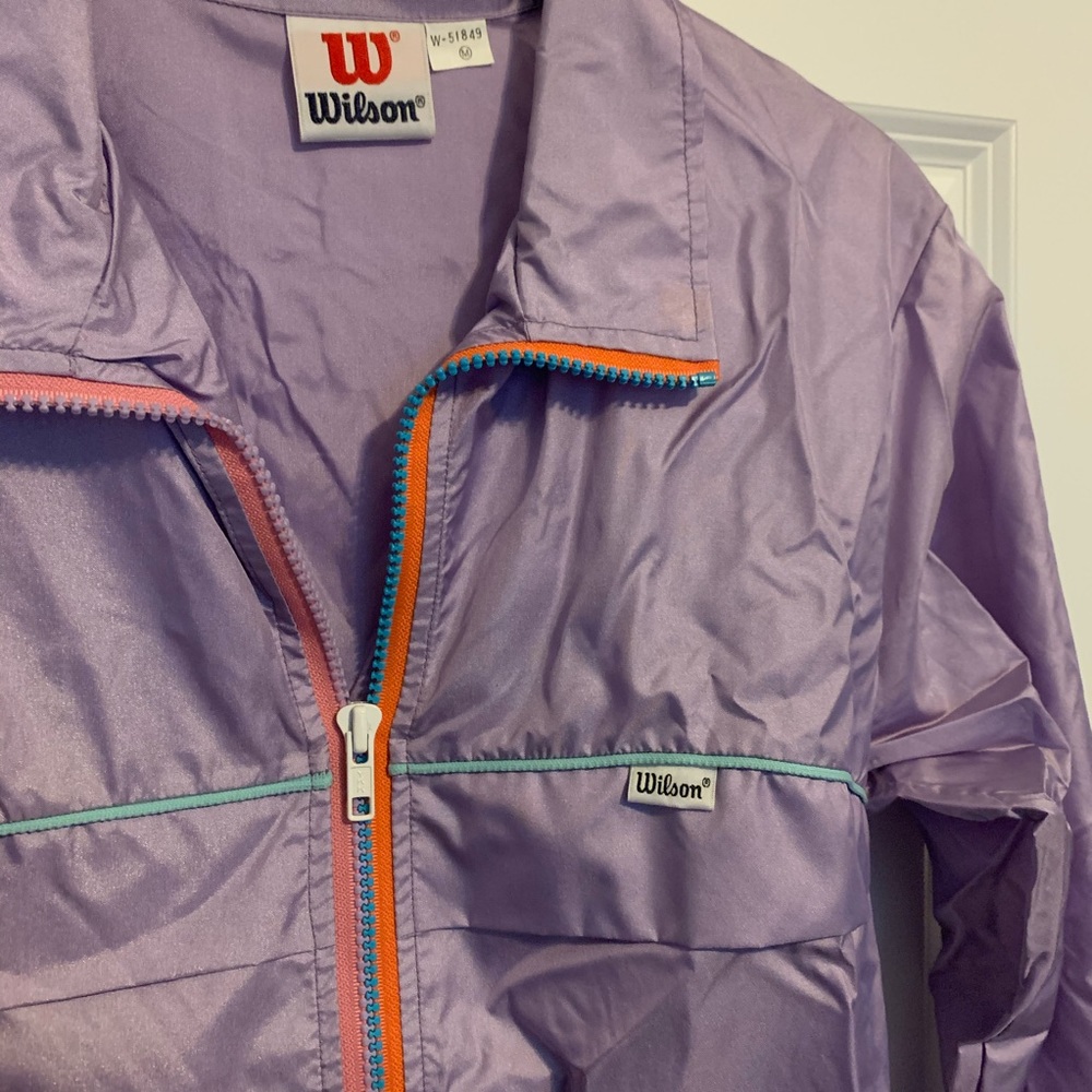 Vintage Purple Wilson Windbreaker